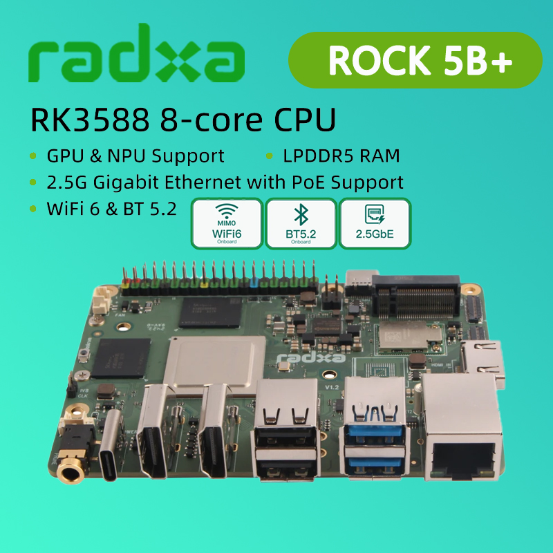 Radxa ROCK 5B+ Rockchip RK3588 - Radxa Rock 5B 16Gb recensie en prijs